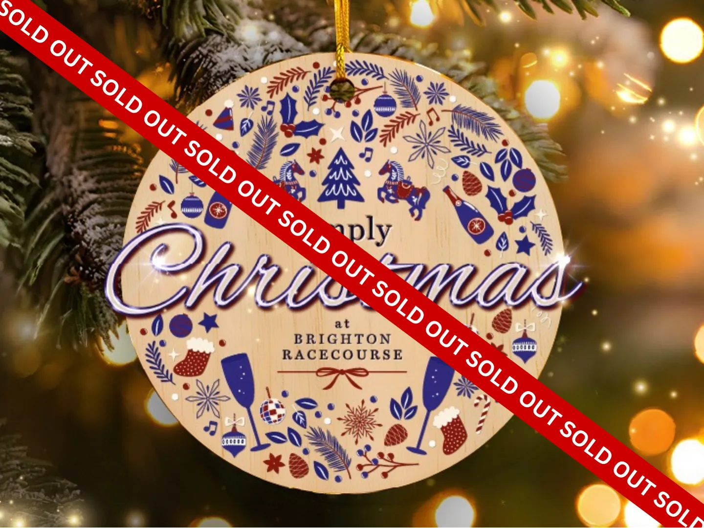 christmas shared party nights at brighton racecourse 2026 artwork