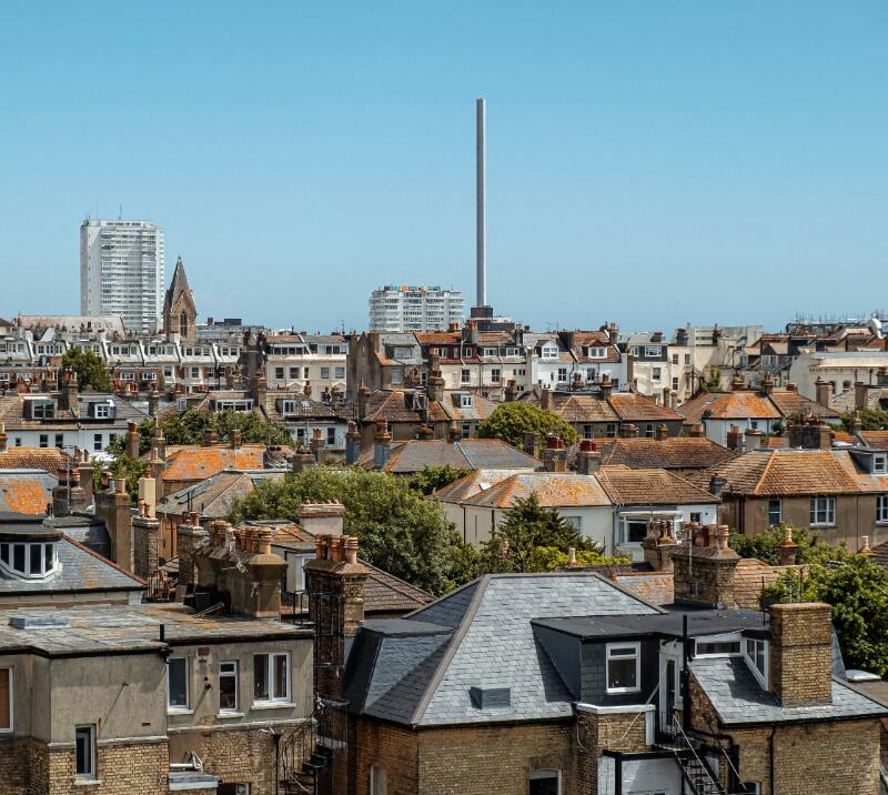 City skyline view of Brighton