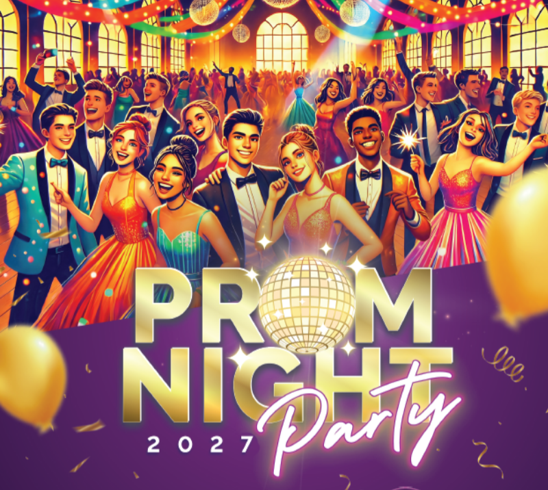 prom nights 2027 at brighton racecourse artwork