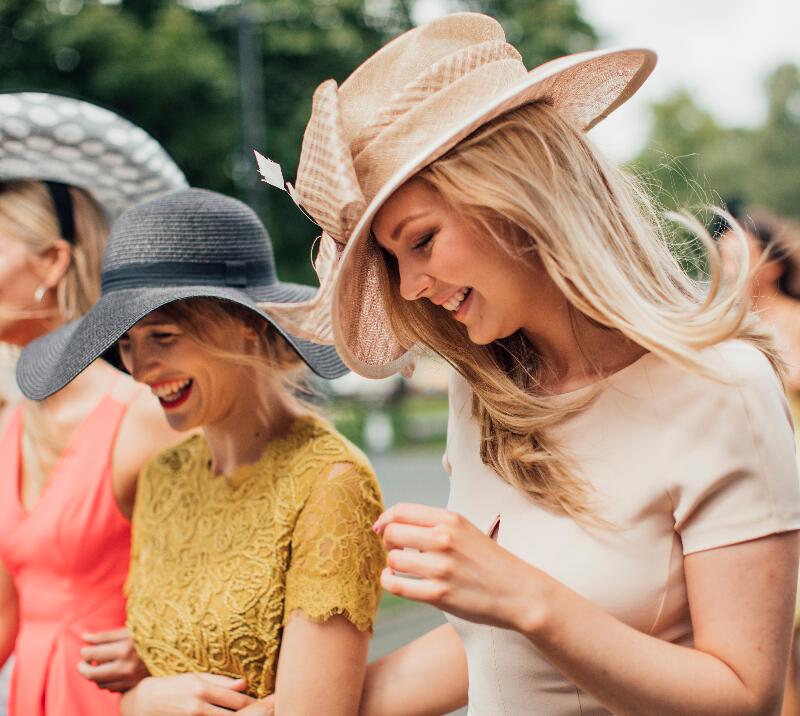 Ladies wearing hats.