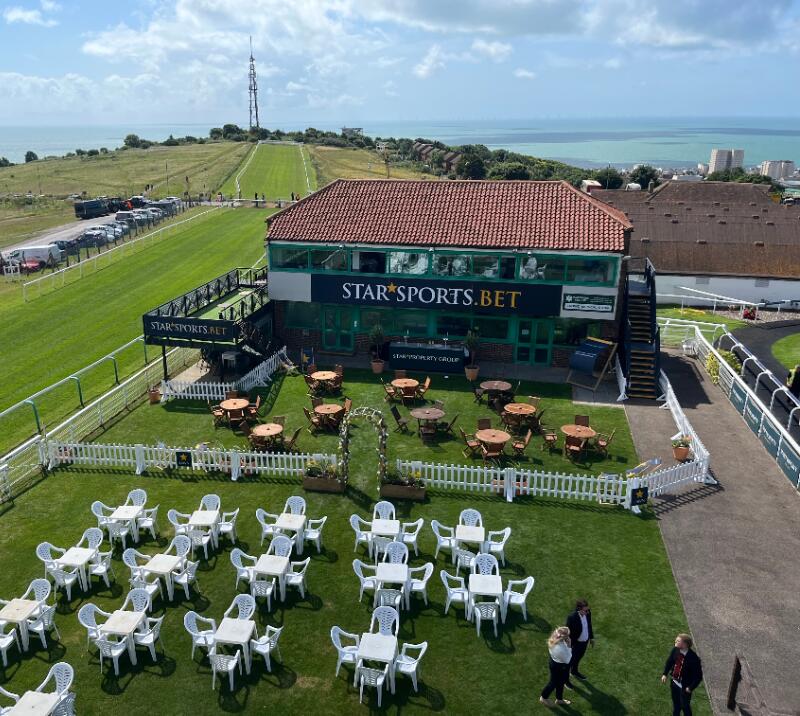 View of Annual Members Lounge at Brighton Racecourse.