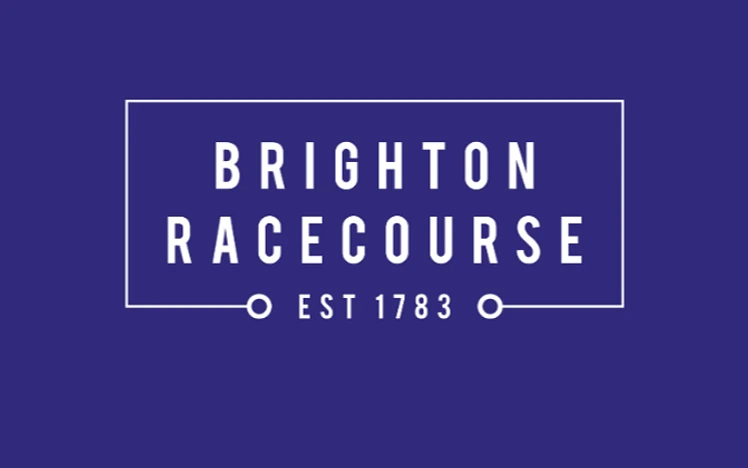 Brighton logo on blue background