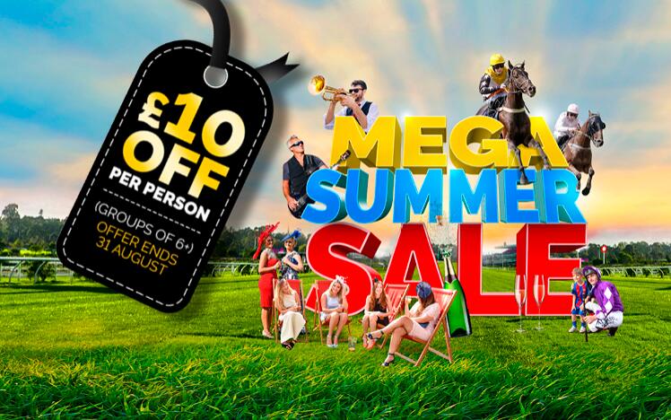 Enjoy big savings this summer at Brighton races with the mega summer sale!