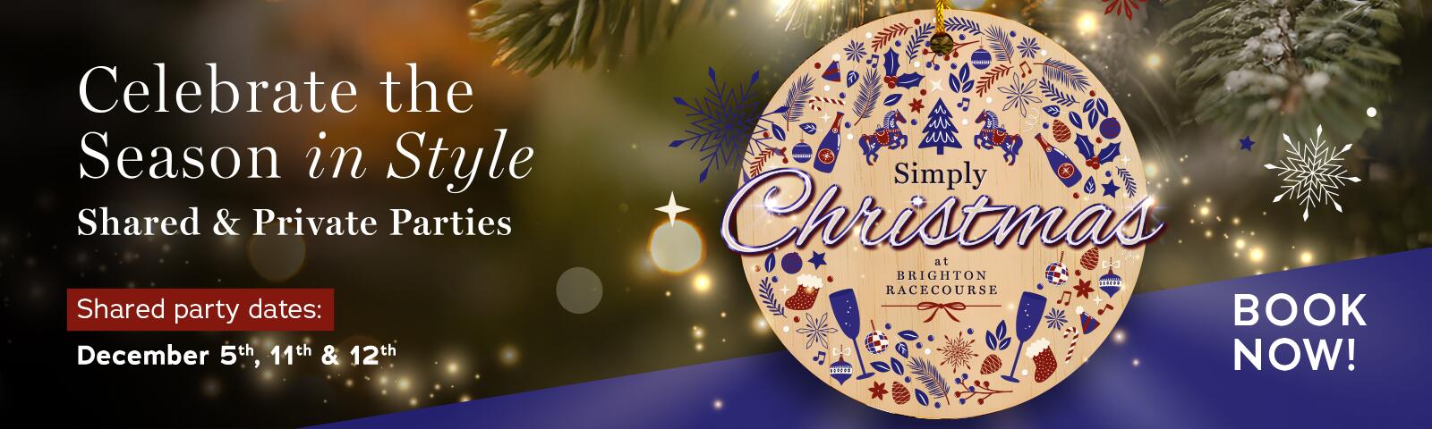shared christmas party nights at brighton racecourse 2026